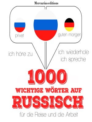cover image of 1000 wichtige Wörter auf Russisch für die Reise und die Arbeit